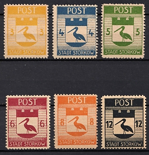 1946 Storkow (Mark), Germany Local Post, Complete Set