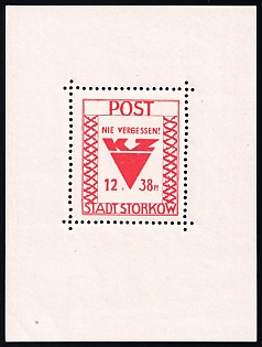1946 Storkow (Mark), Germany Local Post, Souvenir Sheet