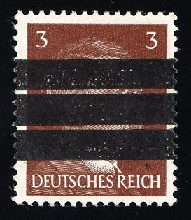 1945 3pf Barsinghausen (Deister), Germany Local Post, Unofficial Issue, Signed