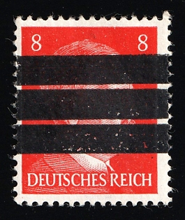 1945 8pf Barsinghausen (Deister), Germany Local Post, Unofficial Issue, Signed