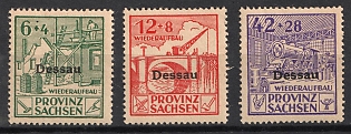 1946 Dessau, Germany Local Post, Unofficial Issue, Complete Set