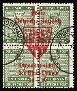1946 20pf Dobeln, Germany Local Post, Unofficial Issue