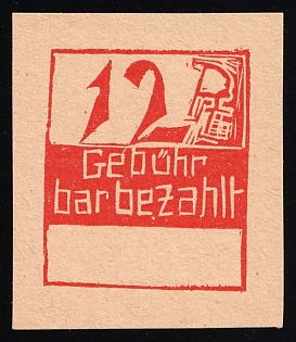 1946 12pf Frankenau (Hessen), Germany Local Post, Unofficial Issue