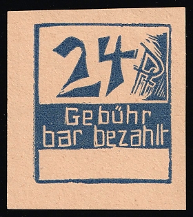 1946 24pf Frankenau (Hessen), Germany Local Post, Unofficial Issue