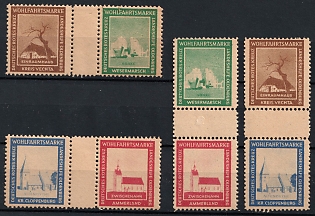 1948 Oldenburg, Germany Local Post, Unofficial Issue, Se-tenants
