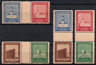 1948 Oldenburg, Germany Local Post, Unofficial Issue, Se-tenants