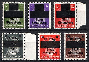1945 Strausberg (Berlin), Germany Local Post, Unofficial Issue, Complete Set, Signed
