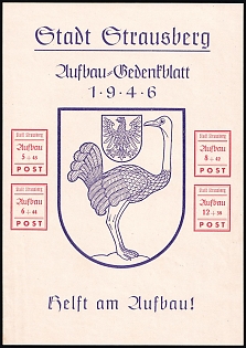 1946 Strausberg (Berlin), Germany Local Post, Unofficial Issue, Souvenir Sheet