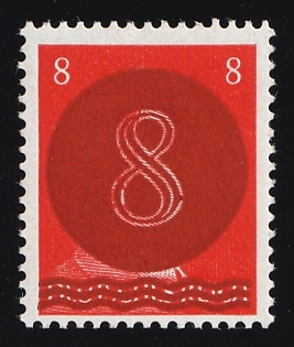 1945 8pf Holzhausen, West Saxony, Soviet Russian Zone of Occupation, Distributed without Permission