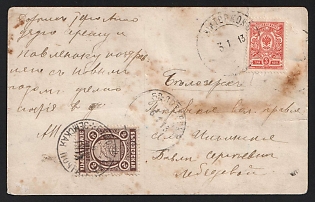 Belozersk Zemstvo-style Picture Postcard, Philatelic fabrication