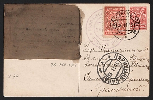 Belozersk Zemstvo-style Picture Postcard, Philatelic fabrication