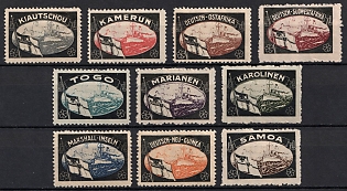 1920 Germany Lost Colonies, Commemorative Stamps, German Propaganda