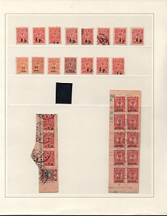 1918-19, Kuban, South Russia, Russia, Civil War, Collection of Stamps
