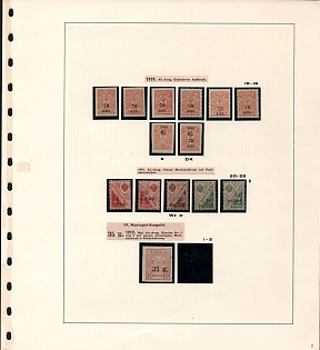Russian Civil War, Russia, Collection of Stamps