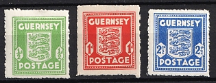 1941-44 Guernsey, German Occupation, Germany, Complete Set