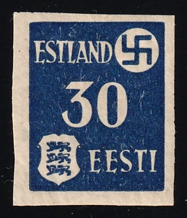 1941 30k Estonia, German Occupation, Germany, Imperforate