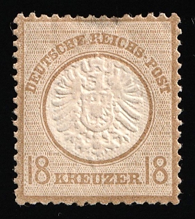 1872 18kr German Empire, Large Breast Plate, Germany