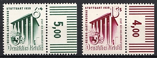 1939 Third Reich, Germany, Complete Set, Margins, Plate Numbers