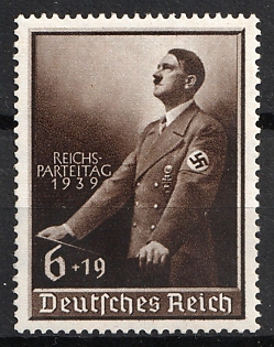 1939 6pf Third Reich, Germany, Complete Set