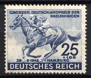 1942 25pf Third Reich, Germany, Complete Set