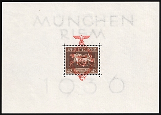 1937 Third Reich, Germany, Souvenir Sheet