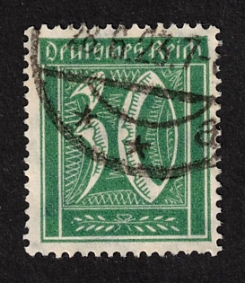 1922 30pf, Weimarer Republic, Germany, Signed