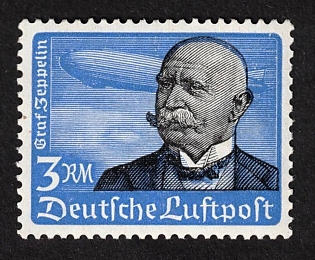 1934 3m Third Reich, Germany, Signed
