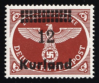1945 12pf Courland (Kurland), German Occupation, Germany