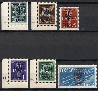 1944 Ljubljana, German Occupation, Germany, Complete Set, Corner Margins