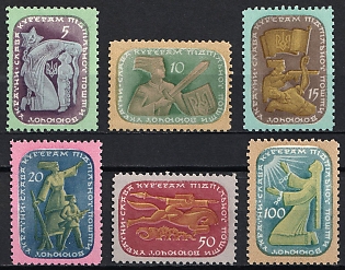 1954 Underground Couriers and Messengers, Ukraine, Underground Post, Complete Set, Watermark, Feduk #255-260