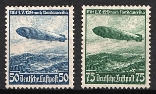 1936 Third Reich, Germany, Airmail, Complete Set
