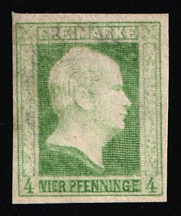 1855 4pf Prussia, German States, Germany