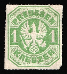 1867 1kr Prussia, German States, Germany