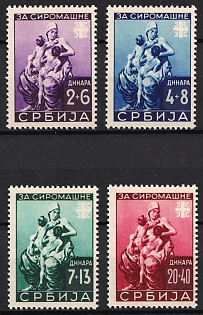 1942 Serbia, German Occupation, Germany, Complete Set