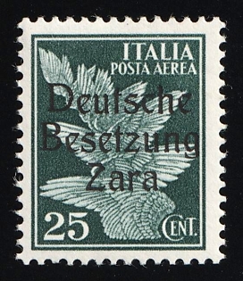 1943 25c Zadar, German Occupation, Germany, Signed