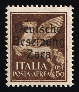 1943 50c Zadar, German Occupation, Germany, Signed
