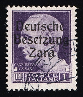 1943 1l Zadar, German Occupation, Germany, Signed