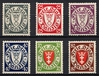1935 Danzig Gdansk, Germany, Complete Set