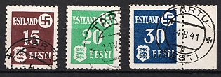 1941 Estonia, German Occupation, Germany, Complete Set