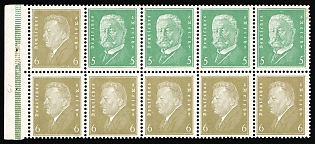 1932 Weimar Republic, Germany, Se-tenant, Zusammendrucke, Block