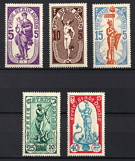 1937 Danzig Gdansk, Germany, Complete Set