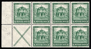 1931 Weimar Republic, Germany, Se-tenant, Zusammendrucke, Block