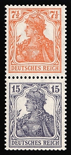 1917-18 German Empire, Germany, Se-tenant, Zusammendrucke