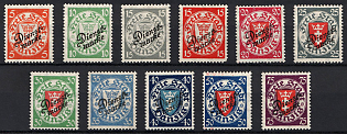 1924 Danzig Gdansk, Germany, Official Stamps, Complete Set