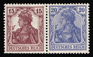 1920 Weimar Republic, Germany, Se-tenant, Zusammendrucke