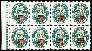 1926 Weimar Republic, Germany, Se-tenant, Zusammendrucke, Block