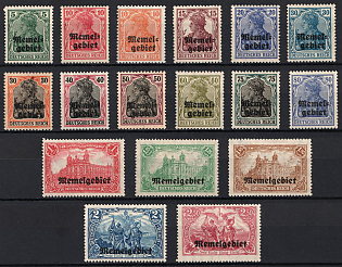 1920 Memel, Germany, Complete Set, Signed