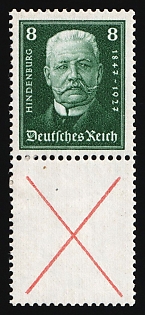 1927 Weimar Republic, Germany, Se-tenant, Zusammendrucke