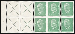 1928 Weimar Republic, Germany, Se-tenant, Zusammendrucke, Block