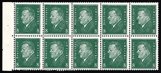 1928 Weimar Republic, Germany, Se-tenant, Zusammendrucke, Block